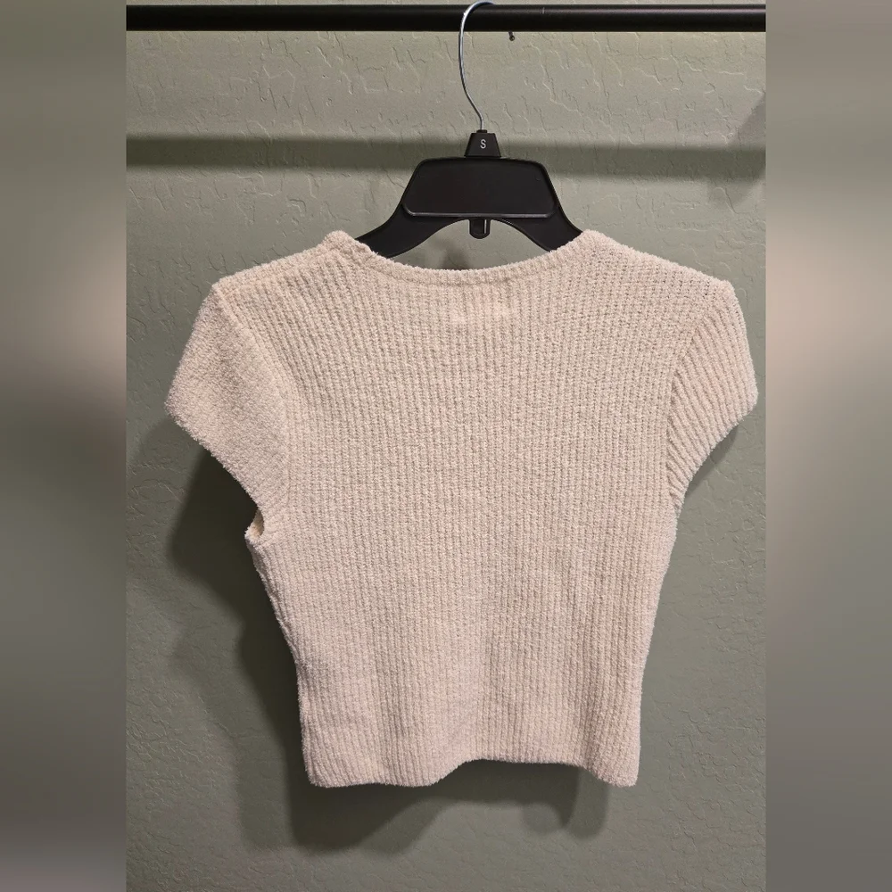 H&M Cap-sleeved Rib-knit Top SOLD OUT - Picture 4 of 8